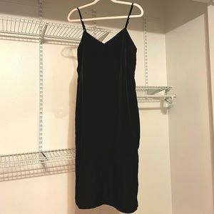 Black slip dress